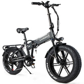 SAMEBIKE XWLX09 IT Electric Bike - 500W Motor 48V10AH Battery 40KM Range Mechanical Disc Brakes - Black